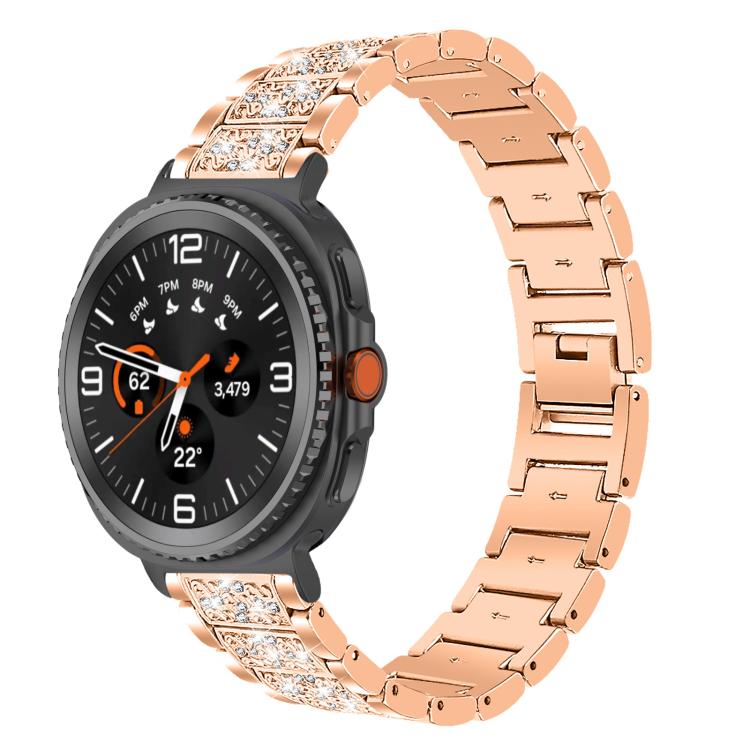 Bracelet de montre en acier inoxydable xDfind Diamond Jewelry, For Samsung Galaxy Watch Ultra / Ultra 2025, For Samsung Galaxy Watch8 / Watch8 Classic, For Samsung Galaxy Watch7 / FE / 6 / 5 / 4, For Samsung Galaxy Fit3