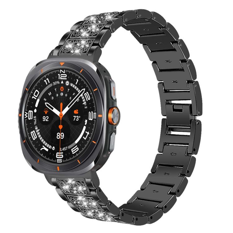 Bracelet de montre en acier inoxydable xDfind Diamond Jewelry, For Samsung Galaxy Watch Ultra / Ultra 2025, For Samsung Galaxy Watch8 / Watch8 Classic, For Samsung Galaxy Watch7 / FE / 6 / 5 / 4, For Samsung Galaxy Fit3
