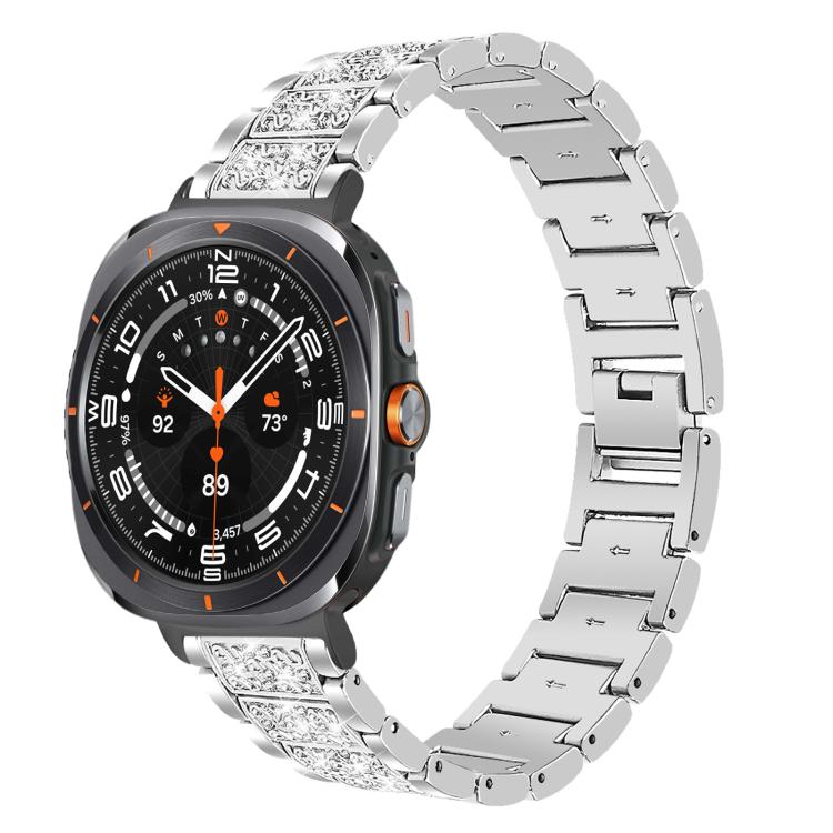 Bracelet de montre en acier inoxydable xDfind Diamond Jewelry, For Samsung Galaxy Watch Ultra / Ultra 2025, For Samsung Galaxy Watch8 / Watch8 Classic, For Samsung Galaxy Watch7 / FE / 6 / 5 / 4, For Samsung Galaxy Fit3