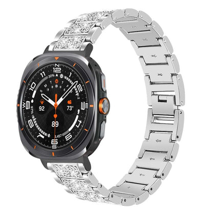 Bracelet de montre en acier inoxydable xDfind Diamond Jewelry, For Samsung Galaxy Watch Ultra / Ultra 2025, For Samsung Galaxy Watch8 / Watch8 Classic, For Samsung Galaxy Watch7 / FE / 6 / 5 / 4, For Samsung Galaxy Fit3