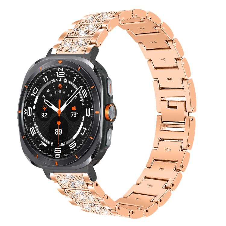 Bracelet de montre en acier inoxydable xDfind Diamond Jewelry, For Samsung Galaxy Watch Ultra / Ultra 2025, For Samsung Galaxy Watch8 / Watch8 Classic, For Samsung Galaxy Watch7 / FE / 6 / 5 / 4, For Samsung Galaxy Fit3