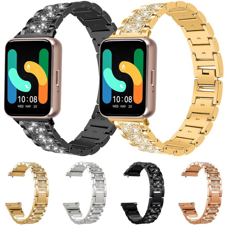 Bracelet de montre en acier inoxydable xDfind Diamond Jewelry, For Samsung Galaxy Watch Ultra / Ultra 2025, For Samsung Galaxy Watch8 / Watch8 Classic, For Samsung Galaxy Watch7 / FE / 6 / 5 / 4, For Samsung Galaxy Fit3