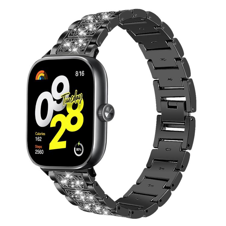Bracelet de montre en acier inoxydable xDfind Diamond Jewelry, For Xiaomi Band 10 Pro / 9 Pro / Redmi Watch 6, For Xiaomi Smart Band 10 / 9 / 8 / NFC 14mm, For Redmi Watch 3 Active / Lite 20mm, For Redmi Watch 3 20mm
