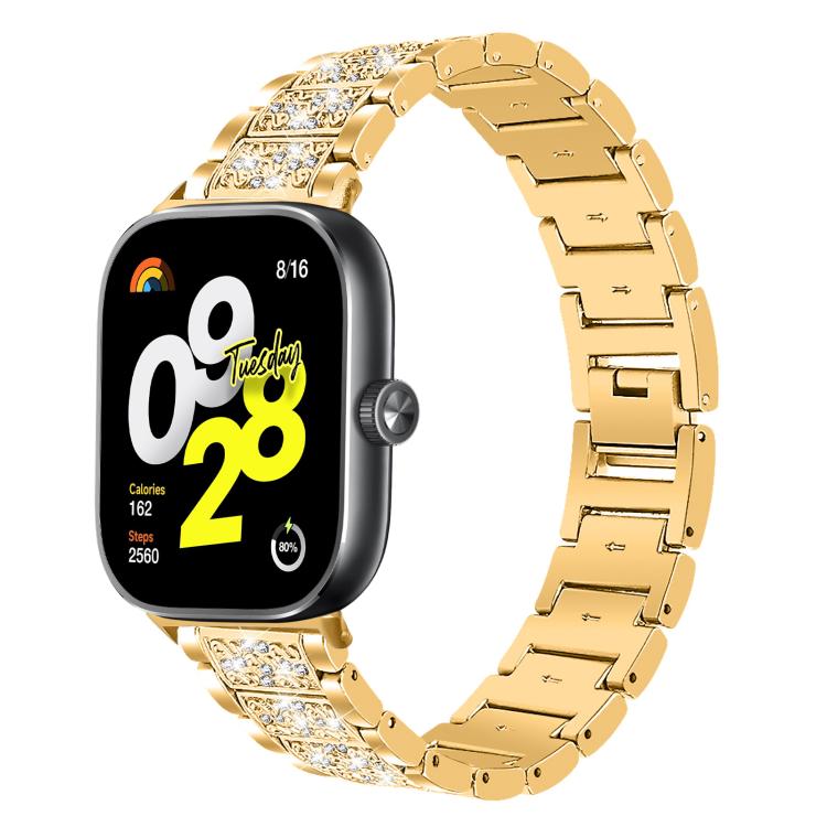 Bracelet de montre en acier inoxydable xDfind Diamond Jewelry, For Xiaomi Band 10 Pro / 9 Pro / Redmi Watch 6, For Xiaomi Smart Band 10 / 9 / 8 / NFC 14mm, For Redmi Watch 3 Active / Lite 20mm, For Redmi Watch 3 20mm