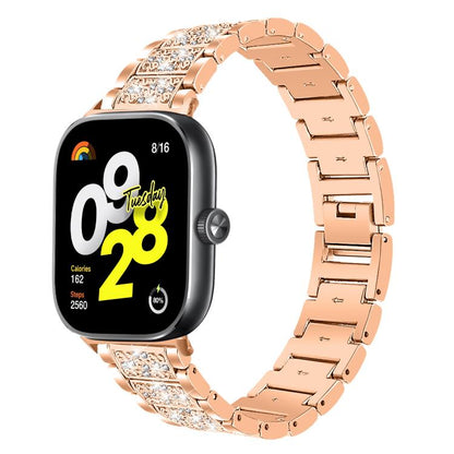 Bracelet de montre en acier inoxydable xDfind Diamond Jewelry, For Xiaomi Band 10 Pro / 9 Pro / Redmi Watch 6, For Xiaomi Smart Band 10 / 9 / 8 / NFC 14mm, For Redmi Watch 3 Active / Lite 20mm, For Redmi Watch 3 20mm