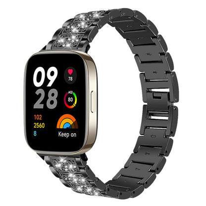 Bracelet de montre en acier inoxydable xDfind Diamond Jewelry, For Xiaomi Band 10 Pro / 9 Pro / Redmi Watch 6, For Xiaomi Smart Band 10 / 9 / 8 / NFC 14mm, For Redmi Watch 3 Active / Lite 20mm, For Redmi Watch 3 20mm