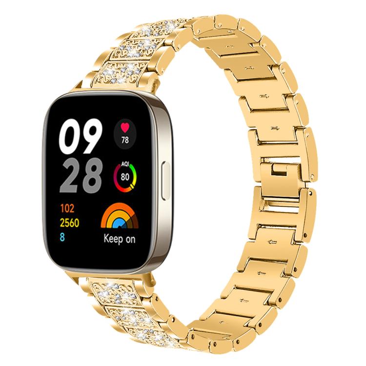 Bracelet de montre en acier inoxydable xDfind Diamond Jewelry, For Xiaomi Band 10 Pro / 9 Pro / Redmi Watch 6, For Xiaomi Smart Band 10 / 9 / 8 / NFC 14mm, For Redmi Watch 3 Active / Lite 20mm, For Redmi Watch 3 20mm