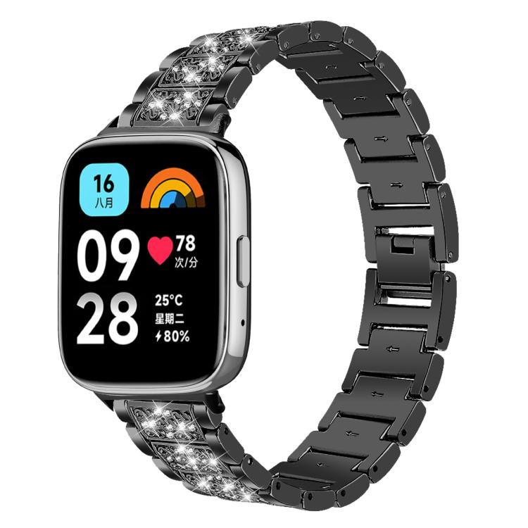 Bracelet de montre en acier inoxydable xDfind Diamond Jewelry, For Xiaomi Band 10 Pro / 9 Pro / Redmi Watch 6, For Xiaomi Smart Band 10 / 9 / 8 / NFC 14mm, For Redmi Watch 3 Active / Lite 20mm, For Redmi Watch 3 20mm