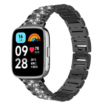 Bracelet de montre en acier inoxydable xDfind Diamond Jewelry, For Xiaomi Band 10 Pro / 9 Pro / Redmi Watch 6, For Xiaomi Smart Band 10 / 9 / 8 / NFC 14mm, For Redmi Watch 3 Active / Lite 20mm, For Redmi Watch 3 20mm