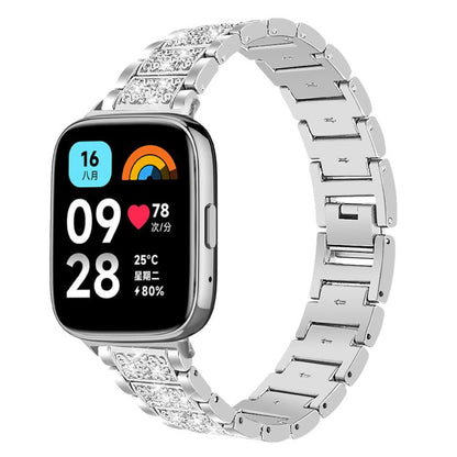 Bracelet de montre en acier inoxydable xDfind Diamond Jewelry, For Xiaomi Band 10 Pro / 9 Pro / Redmi Watch 6, For Xiaomi Smart Band 10 / 9 / 8 / NFC 14mm, For Redmi Watch 3 Active / Lite 20mm, For Redmi Watch 3 20mm