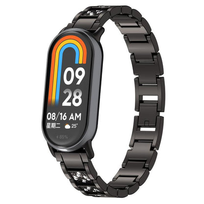 Bracelet de montre en acier inoxydable xDfind Diamond Jewelry, For Xiaomi Band 10 Pro / 9 Pro / Redmi Watch 6, For Xiaomi Smart Band 10 / 9 / 8 / NFC 14mm, For Redmi Watch 3 Active / Lite 20mm, For Redmi Watch 3 20mm