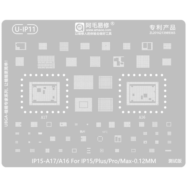 AMAOE 0.12mm Reballing Stencil