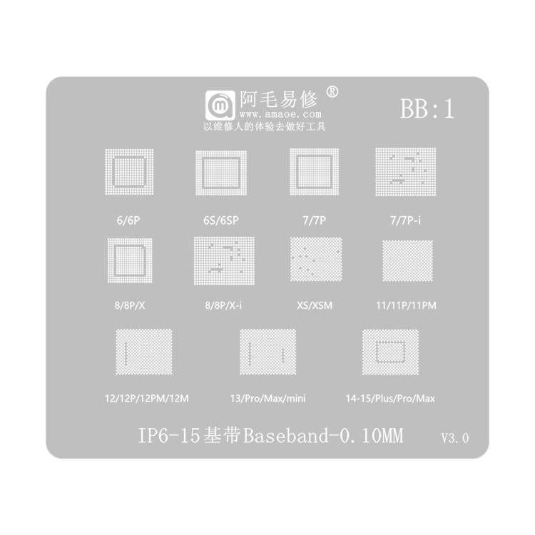AMAOE 0.12mm Reballing Stencil