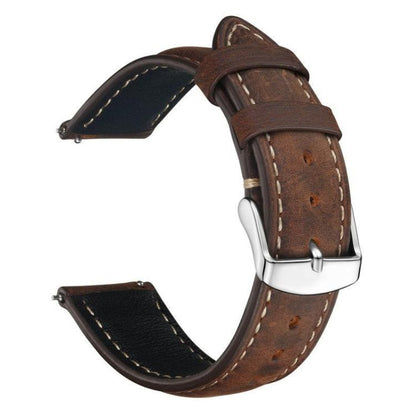 Bracelet de montre en cuir texturé Crazy Horse rétro xDfind, 24mm for Suunto 9 / 9 Baro / D5 / Core / 7, 14mm, 18mm, 20mm, 22mm