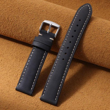 Bracelet de montre en cuir texturé Crazy Horse rétro xDfind, 24mm for Suunto 9 / 9 Baro / D5 / Core / 7, 14mm, 18mm, 20mm, 22mm