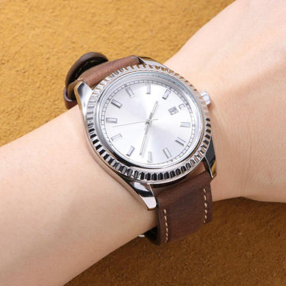 Bracelet de montre en cuir texturé Crazy Horse rétro xDfind, 24mm for Suunto 9 / 9 Baro / D5 / Core / 7, 14mm, 18mm, 20mm, 22mm
