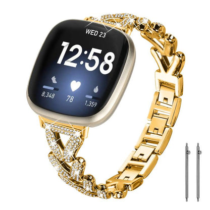 Bracelet de montre en métal à petits diamants torsadés xDfind, 20mm For COROS APEX 2 42mm / PACE 2, 20mm For Huawei Watch GT4 / GT3 / GT2, 20mm For Amazfit Bip U / Bip Lite / Bip 3 Pro, 20mm For Amazfit GTS4 Mini/3/2 /2e/2 Mini                         ...