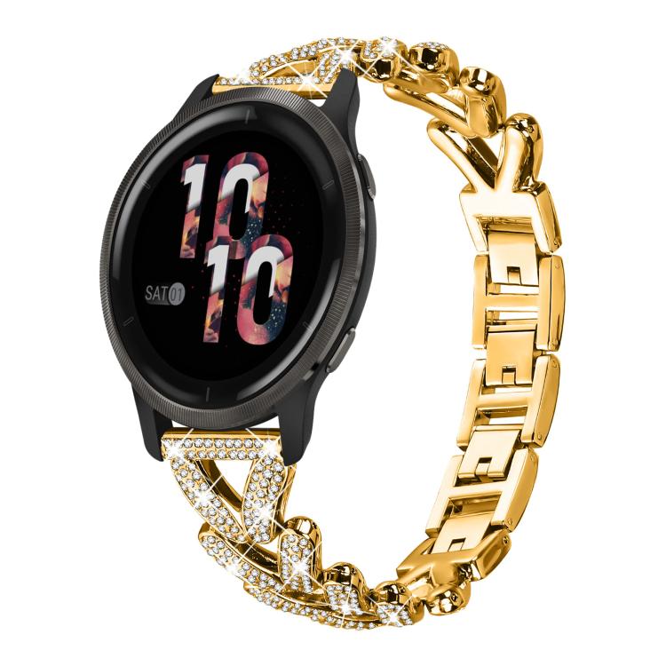 Bracelet de montre en métal à petits diamants torsadés xDfind, 20mm For COROS APEX 2 42mm / PACE 2, 20mm For Huawei Watch GT4 / GT3 / GT2, 20mm For Amazfit Bip U / Bip Lite / Bip 3 Pro, 20mm For Amazfit GTS4 Mini/3/2 /2e/2 Mini                         ...