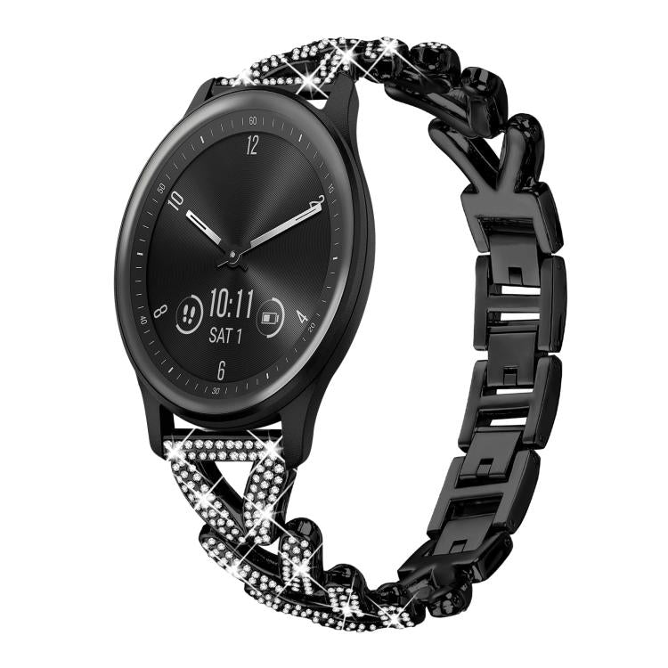 Bracelet de montre en métal à petits diamants torsadés xDfind, 20mm For COROS APEX 2 42mm / PACE 2, 20mm For Huawei Watch GT4 / GT3 / GT2, 20mm For Amazfit Bip U / Bip Lite / Bip 3 Pro, 20mm For Amazfit GTS4 Mini/3/2 /2e/2 Mini                         ...