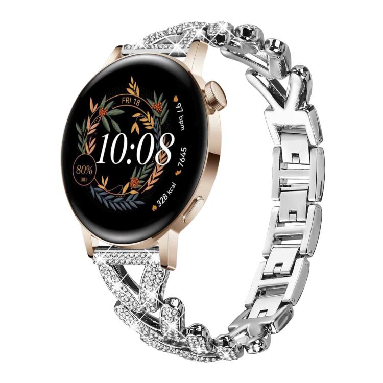 Bracelet de montre en métal à petits diamants torsadés xDfind, 20mm For COROS APEX 2 42mm / PACE 2, 20mm For Huawei Watch GT4 / GT3 / GT2, 20mm For Amazfit Bip U / Bip Lite / Bip 3 Pro, 20mm For Amazfit GTS4 Mini/3/2 /2e/2 Mini                         ...