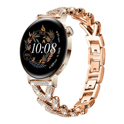 Bracelet de montre en métal à petits diamants torsadés xDfind, 20mm For COROS APEX 2 42mm / PACE 2, 20mm For Huawei Watch GT4 / GT3 / GT2, 20mm For Amazfit Bip U / Bip Lite / Bip 3 Pro, 20mm For Amazfit GTS4 Mini/3/2 /2e/2 Mini                         ...
