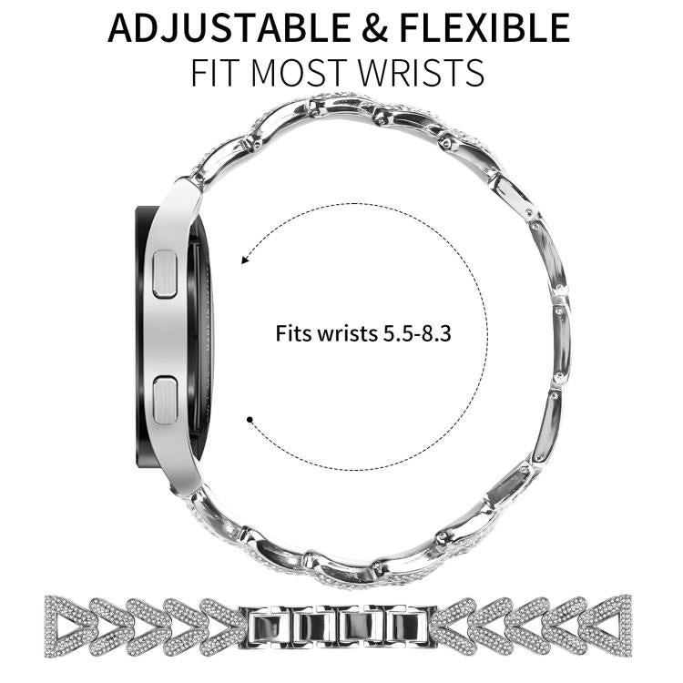 Bracelet de montre en métal à petits diamants torsadés xDfind, 20mm For COROS APEX 2 42mm / PACE 2, 20mm For Huawei Watch GT4 / GT3 / GT2, 20mm For Amazfit Bip U / Bip Lite / Bip 3 Pro, 20mm For Amazfit GTS4 Mini/3/2 /2e/2 Mini                         ...