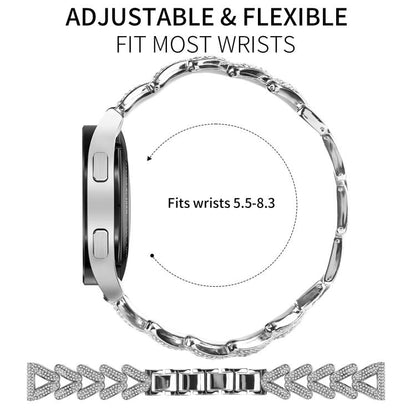 Bracelet de montre en métal à petits diamants torsadés xDfind, 20mm For COROS APEX 2 42mm / PACE 2, 20mm For Huawei Watch GT4 / GT3 / GT2, 20mm For Amazfit Bip U / Bip Lite / Bip 3 Pro, 20mm For Amazfit GTS4 Mini/3/2 /2e/2 Mini                         ...