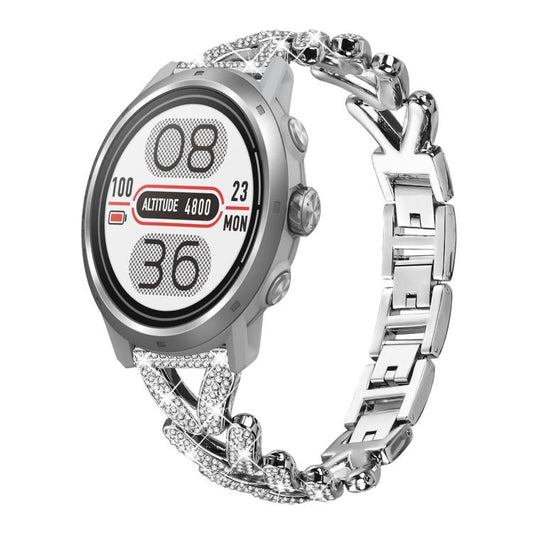 Bracelet de montre en métal à petits diamants torsadés xDfind, 20mm For COROS APEX 2 42mm / PACE 2, 20mm For Huawei Watch GT4 / GT3 / GT2, 20mm For Amazfit Bip U / Bip Lite / Bip 3 Pro, 20mm For Amazfit GTS4 Mini/3/2 /2e/2 Mini