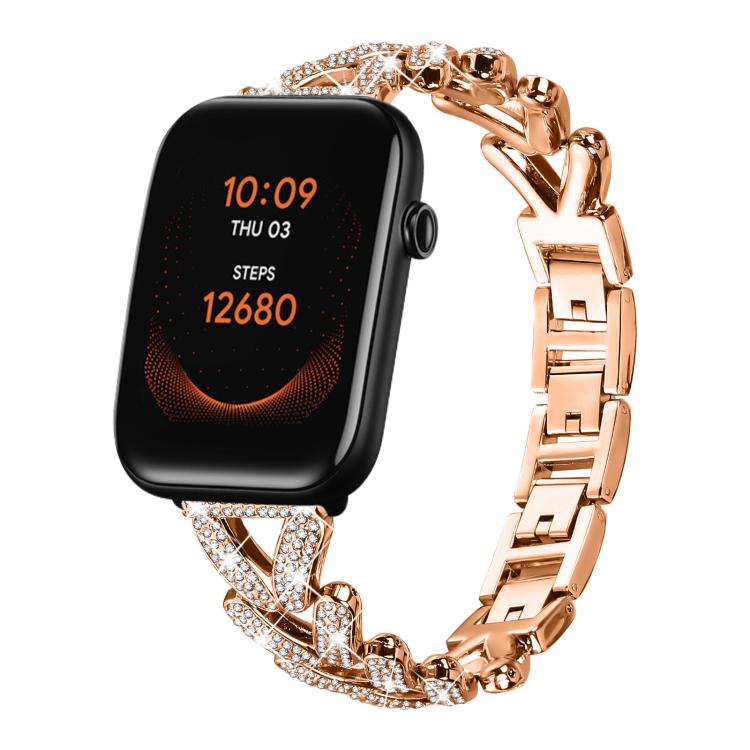 Bracelet de montre en métal à petits diamants torsadés xDfind, 20mm For COROS APEX 2 42mm / PACE 2, 20mm For Huawei Watch GT4 / GT3 / GT2, 20mm For Amazfit Bip U / Bip Lite / Bip 3 Pro, 20mm For Amazfit GTS4 Mini/3/2 /2e/2 Mini                         ...