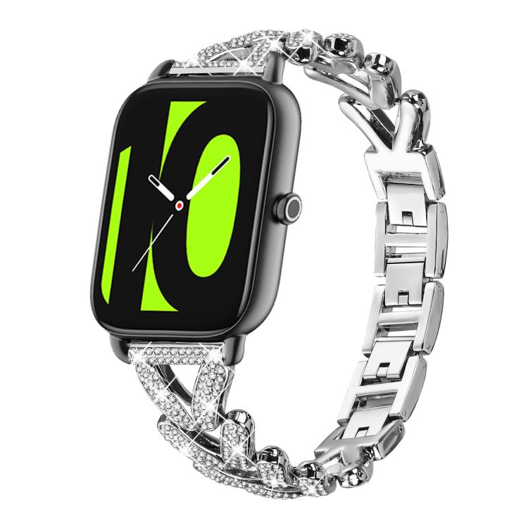 Bracelet de montre en métal à petits diamants torsadés xDfind, 20mm For COROS APEX 2 42mm / PACE 2, 20mm For Huawei Watch GT4 / GT3 / GT2, 20mm For Amazfit Bip U / Bip Lite / Bip 3 Pro, 20mm For Amazfit GTS4 Mini/3/2 /2e/2 Mini                         ...