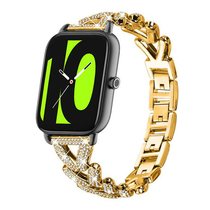 Bracelet de montre en métal à petits diamants torsadés xDfind, 20mm For COROS APEX 2 42mm / PACE 2, 20mm For Huawei Watch GT4 / GT3 / GT2, 20mm For Amazfit Bip U / Bip Lite / Bip 3 Pro, 20mm For Amazfit GTS4 Mini/3/2 /2e/2 Mini                         ...