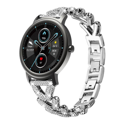 Bracelet de montre en métal à petits diamants torsadés xDfind, 20mm For COROS APEX 2 42mm / PACE 2, 20mm For Huawei Watch GT4 / GT3 / GT2, 20mm For Amazfit Bip U / Bip Lite / Bip 3 Pro, 20mm For Amazfit GTS4 Mini/3/2 /2e/2 Mini                         ...