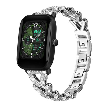 Bracelet de montre en métal à petits diamants torsadés xDfind, 20mm For COROS APEX 2 42mm / PACE 2, 20mm For Huawei Watch GT4 / GT3 / GT2, 20mm For Amazfit Bip U / Bip Lite / Bip 3 Pro, 20mm For Amazfit GTS4 Mini/3/2 /2e/2 Mini                         ...