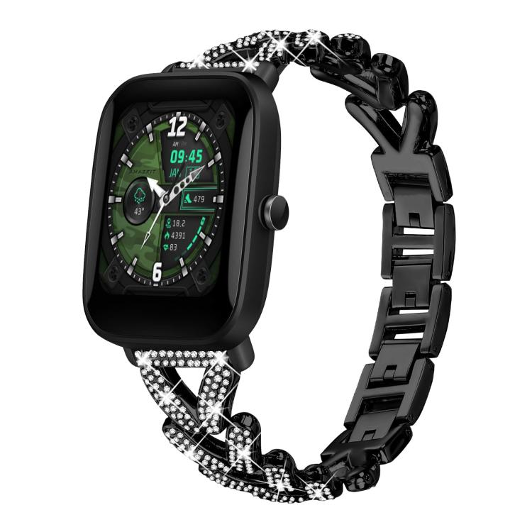 Bracelet de montre en métal à petits diamants torsadés xDfind, 20mm For COROS APEX 2 42mm / PACE 2, 20mm For Huawei Watch GT4 / GT3 / GT2, 20mm For Amazfit Bip U / Bip Lite / Bip 3 Pro, 20mm For Amazfit GTS4 Mini/3/2 /2e/2 Mini                         ...