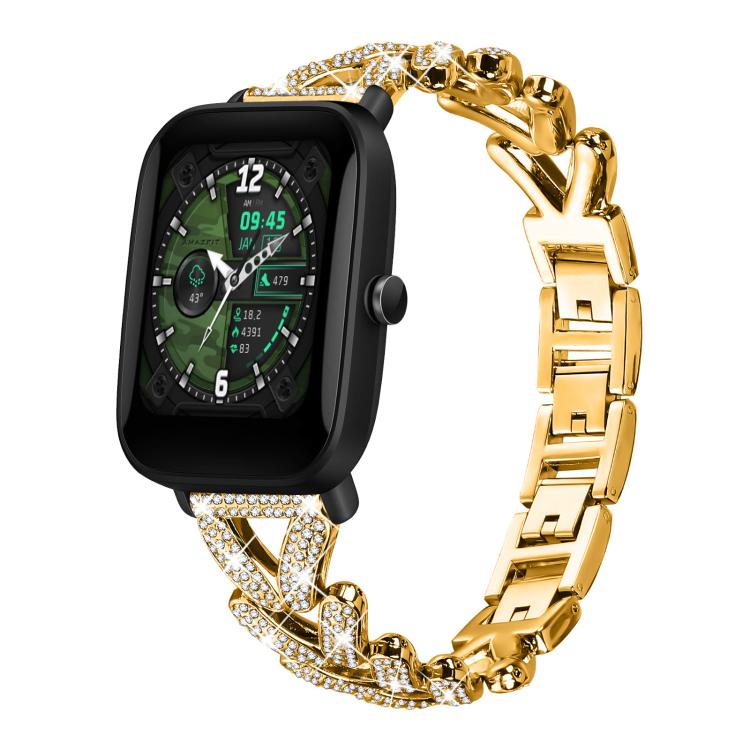 Bracelet de montre en métal à petits diamants torsadés xDfind, 20mm For COROS APEX 2 42mm / PACE 2, 20mm For Huawei Watch GT4 / GT3 / GT2, 20mm For Amazfit Bip U / Bip Lite / Bip 3 Pro, 20mm For Amazfit GTS4 Mini/3/2 /2e/2 Mini                         ...