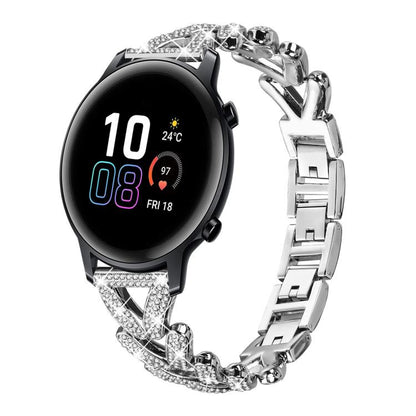 Bracelet de montre en métal à petits diamants torsadés xDfind, 20mm For COROS APEX 2 42mm / PACE 2, 20mm For Huawei Watch GT4 / GT3 / GT2, 20mm For Amazfit Bip U / Bip Lite / Bip 3 Pro, 20mm For Amazfit GTS4 Mini/3/2 /2e/2 Mini                         ...
