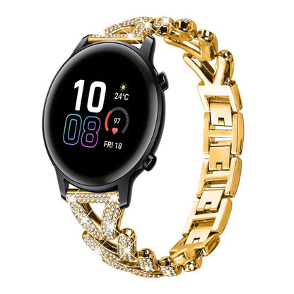 Bracelet de montre en métal à petits diamants torsadés xDfind, 20mm For COROS APEX 2 42mm / PACE 2, 20mm For Huawei Watch GT4 / GT3 / GT2, 20mm For Amazfit Bip U / Bip Lite / Bip 3 Pro, 20mm For Amazfit GTS4 Mini/3/2 /2e/2 Mini                         ...
