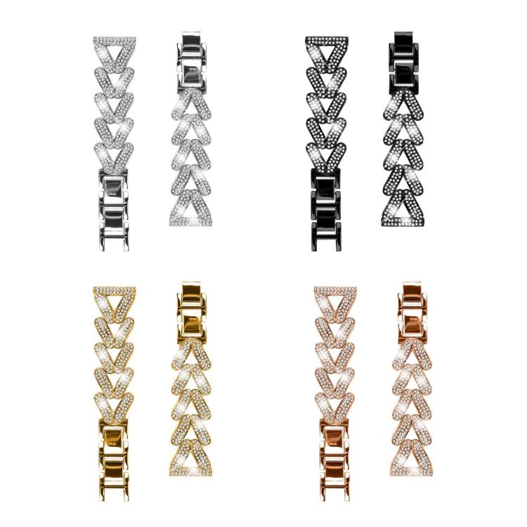 Bracelet de montre en métal à petits diamants torsadés xDfind, 20mm For COROS APEX 2 42mm / PACE 2, 20mm For Huawei Watch GT4 / GT3 / GT2, 20mm For Amazfit Bip U / Bip Lite / Bip 3 Pro, 20mm For Amazfit GTS4 Mini/3/2 /2e/2 Mini                         ...
