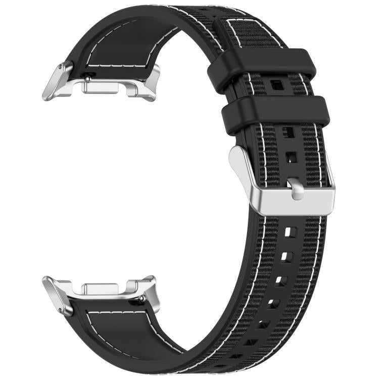 Bracelet de montre hybride en nylon tressé et silicone xDfind, For Samsung Galaxy Watch 8 / 8 Classic 22mm
