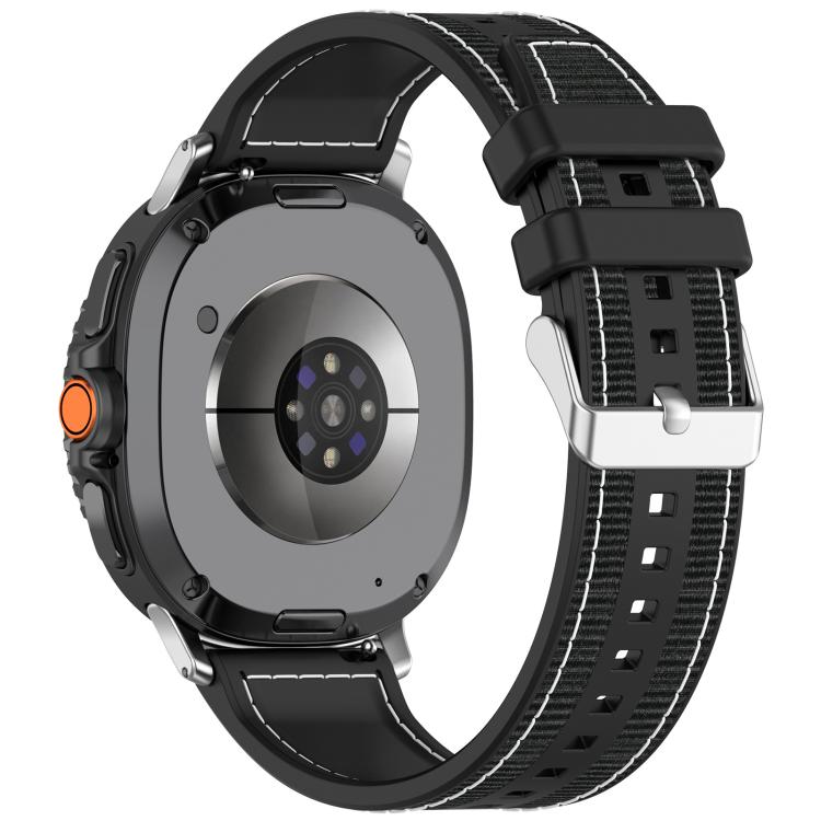 Bracelet de montre hybride en nylon tressé et silicone xDfind, For Samsung Galaxy Watch 8 / 8 Classic 22mm