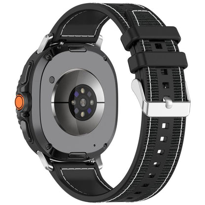 Bracelet de montre hybride en nylon tressé et silicone xDfind, For Samsung Galaxy Watch 8 / 8 Classic 22mm