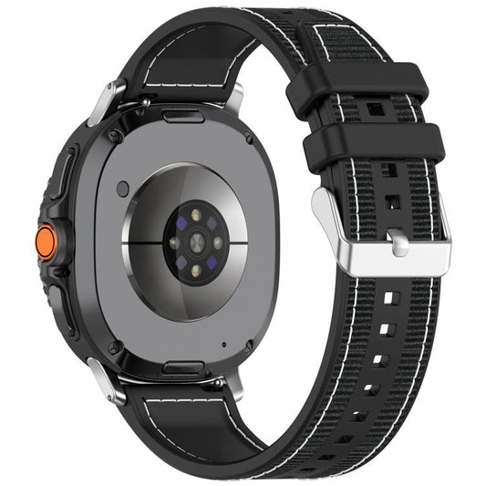 Bracelet de montre hybride en nylon tressé et silicone xDfind, For Samsung Galaxy Watch 8 / 8 Classic 22mm