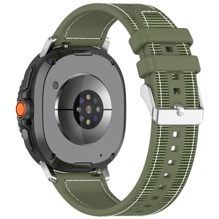 Bracelet de montre hybride en nylon tressé et silicone xDfind, For Samsung Galaxy Watch 8 / 8 Classic 22mm