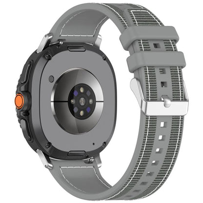 Bracelet de montre hybride en nylon tressé et silicone xDfind, For Samsung Galaxy Watch 8 / 8 Classic 22mm