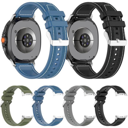 Bracelet de montre hybride en nylon tressé et silicone xDfind, For Samsung Galaxy Watch 8 / 8 Classic 22mm