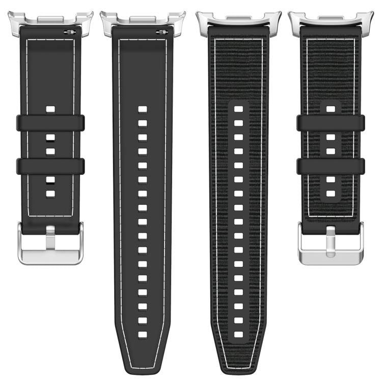Bracelet de montre hybride en nylon tressé et silicone xDfind, For Samsung Galaxy Watch 8 / 8 Classic 22mm
