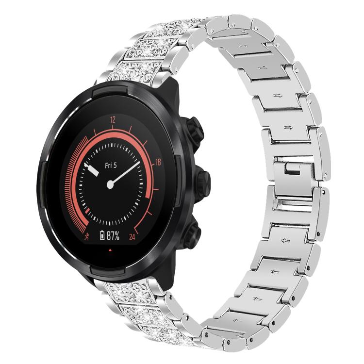 Bracelet de montre en acier inoxydable xDfind Diamond Jewelry, For Suunto 9 / 9 Baro / D5 / Core / 7 22mm