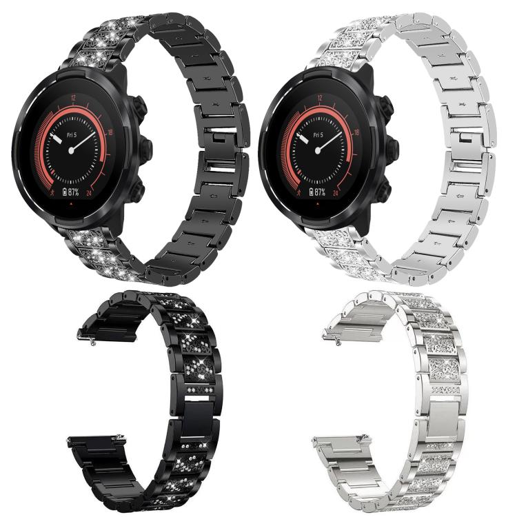 Bracelet de montre en acier inoxydable xDfind Diamond Jewelry, For Suunto 9 / 9 Baro / D5 / Core / 7 22mm