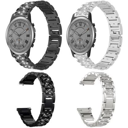xDfind Diamond Jewelry Stainless Steel Watch Band, For Fossil Q Machine Hybrid Watch 22mm