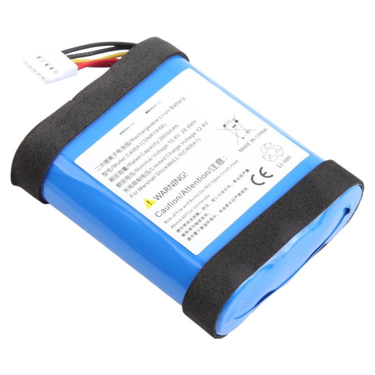 For Marshall Stockwell II C406A1 2600mAh Battery
